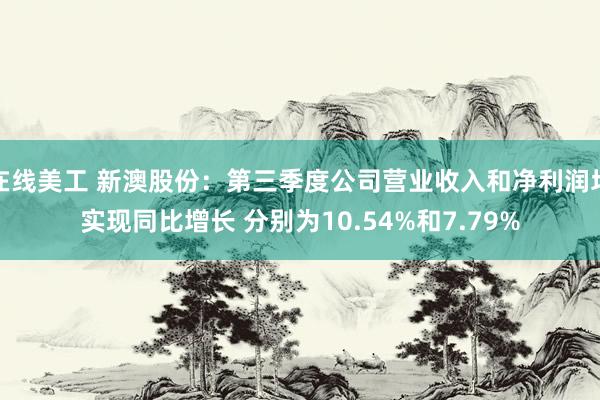 在线美工 新澳股份：第三季度公司营业收入和净利润均实现同比增长 分别为10.54%和7.79%